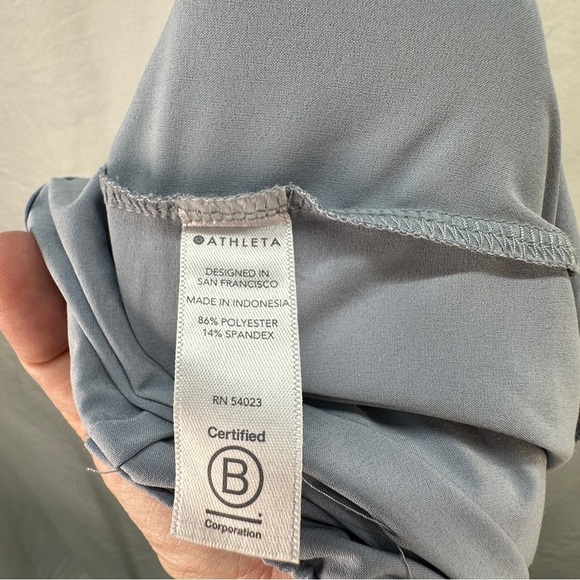 ATHLETA Skyline II Pants Tie Paperbag Waist Sky Blue Size 8 - Picture 10 of 10